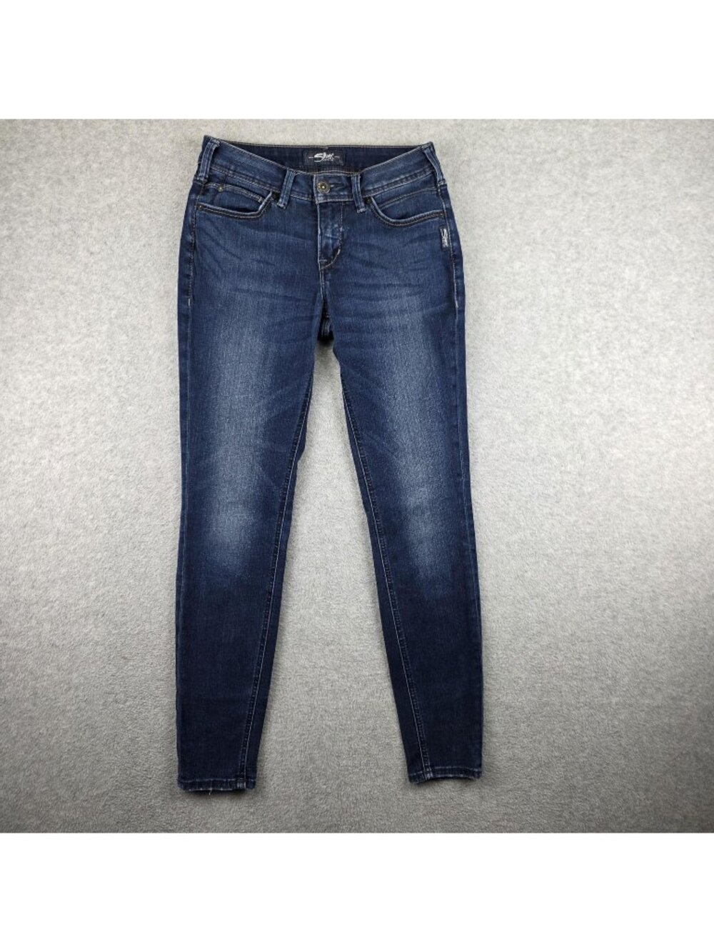 Silver Jeans Aiko Super Skinny Jeans Womens 27x29 Blue Medium Wash Stretch
